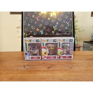 FUNKO POP STAR WARS CHRISTMAS 275, 276, 277 Set Of 3